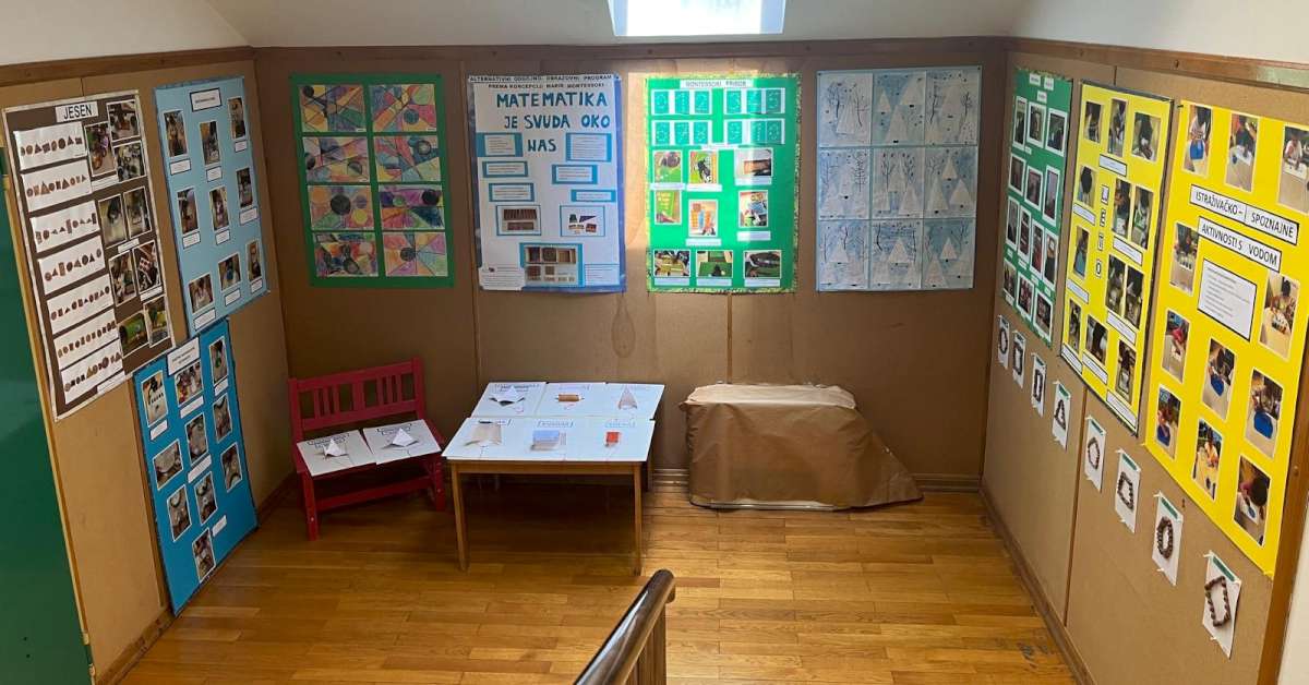 ALTERNATIVNI ODGOJNO-OBRAZOVNI PROGRAM PREMA KONCEPCIJI MARIE MONTESSORI (OBJEKT PUCEKOVIĆEVA)<br>
POZIV NA IZLOŽBU „ MATEMATIKA JE SVUDA OKO NAS”